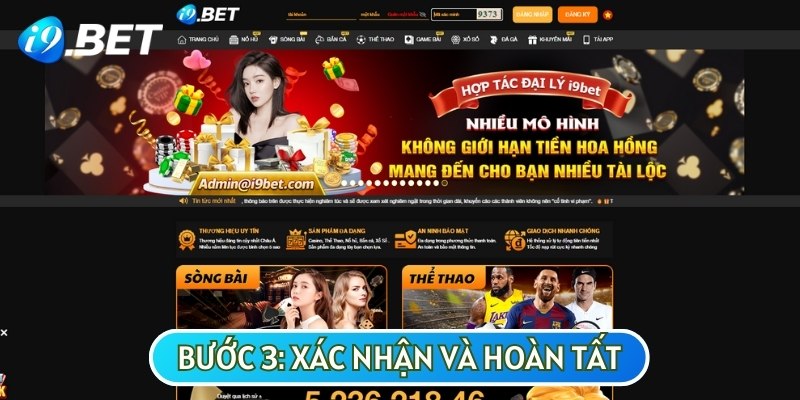 Sau khi đã tuân thủ hướng dẫn đăng nhập bước cuối cùng sẽ là kiểm tra và hoàn tất